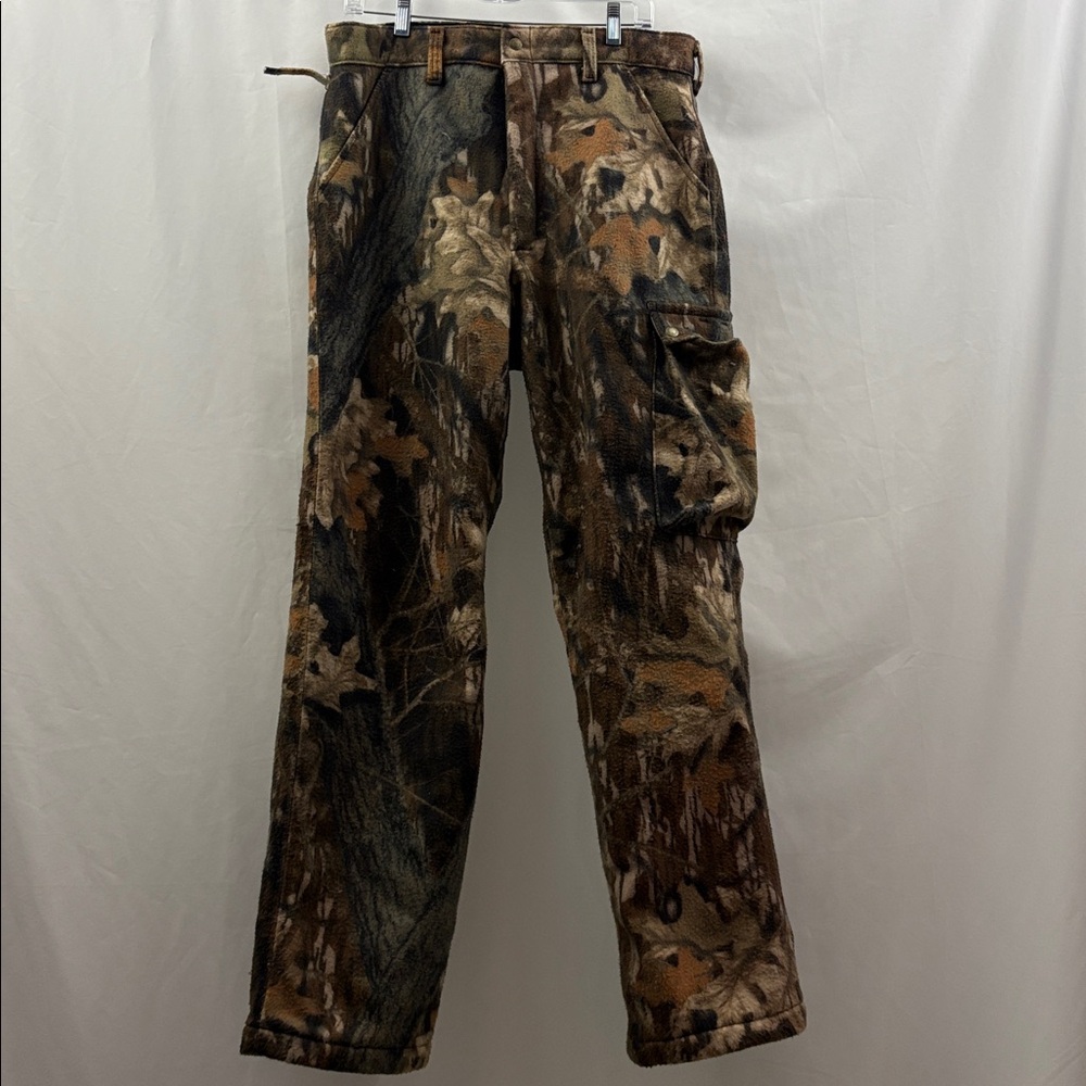 Vintage 80s 90s Cabelas Thermal Camo Cargo Pants Thinsulate Made In USA 34X32 - Picture 1 of 12